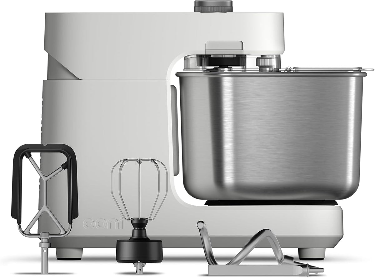 Ooni Halo Pro Spiralkneter Küchenmaschine, 7,3 L, für die Küche, Polarweiß/Edelstahl