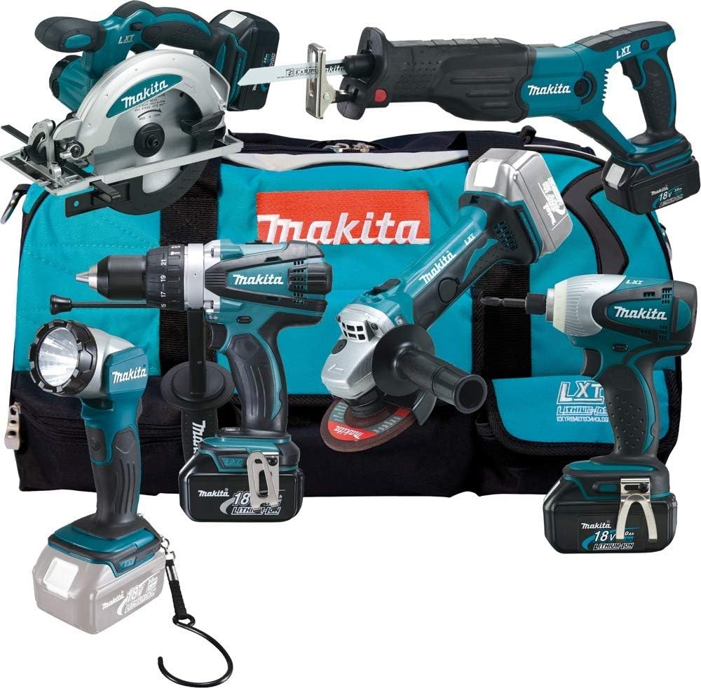 Makita DLX6011 Werkzeugakkus, 18 V, Türkis/Schwarz