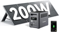 AFERIY LiFePO4 Stromerzeuger, 1800 W, 200 W, 230 V, klappbar, für den Garten und Camping, Schwarz/Grau