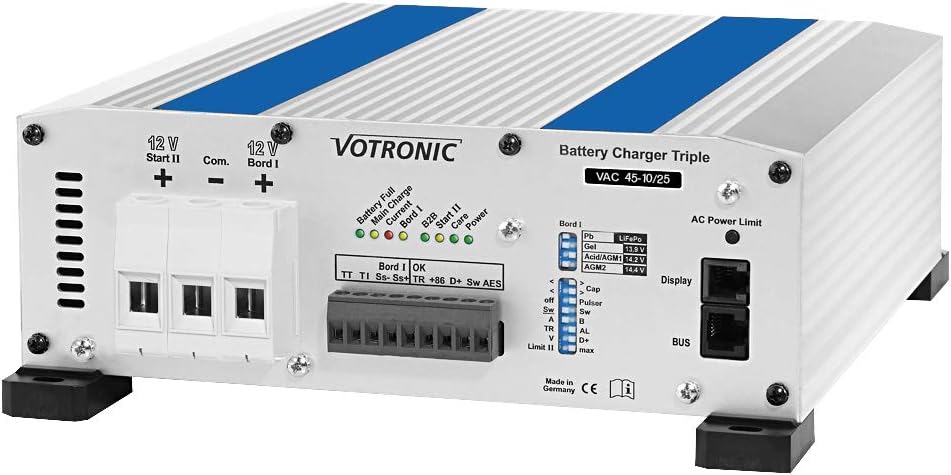 VOTRONIC Ladegeräte, Weiß/Blau