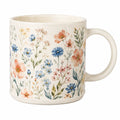 Keramiktasse mit Blumenmuster 350 ml