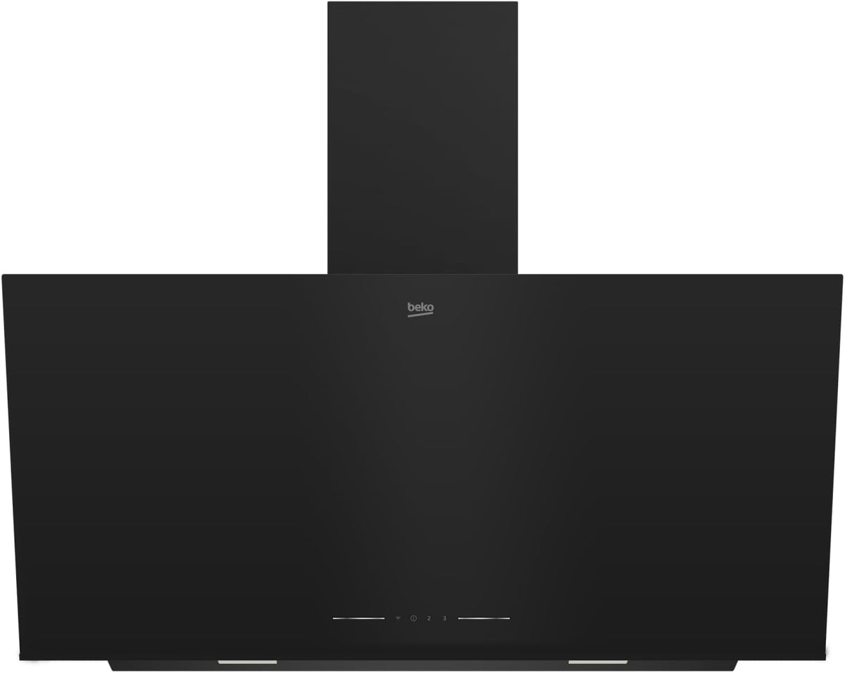 Beko BHCA92442BBH Dunstabzugshaube, 90 cm, Schwarz