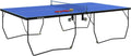 Tischtennis-Platten, 274 × 152 × 76 cm, aus Stahl, klappbar, Blau/Schwarz, MUZHIXIANG