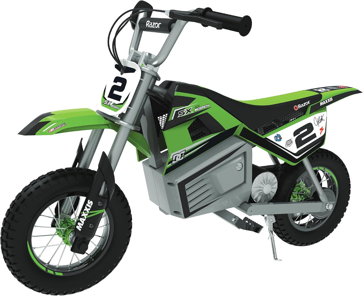 Razor Motorbike-SX350 Elektroscooter, 250 W, 24 V, 7 Ah, verstellbar, Grün/Schwarz