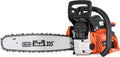 NovorikX Benzin Kettensäge, 2,1 kW, 12000 rpm, 600 ml, für den Garten, Orange/Schwarz/Silber