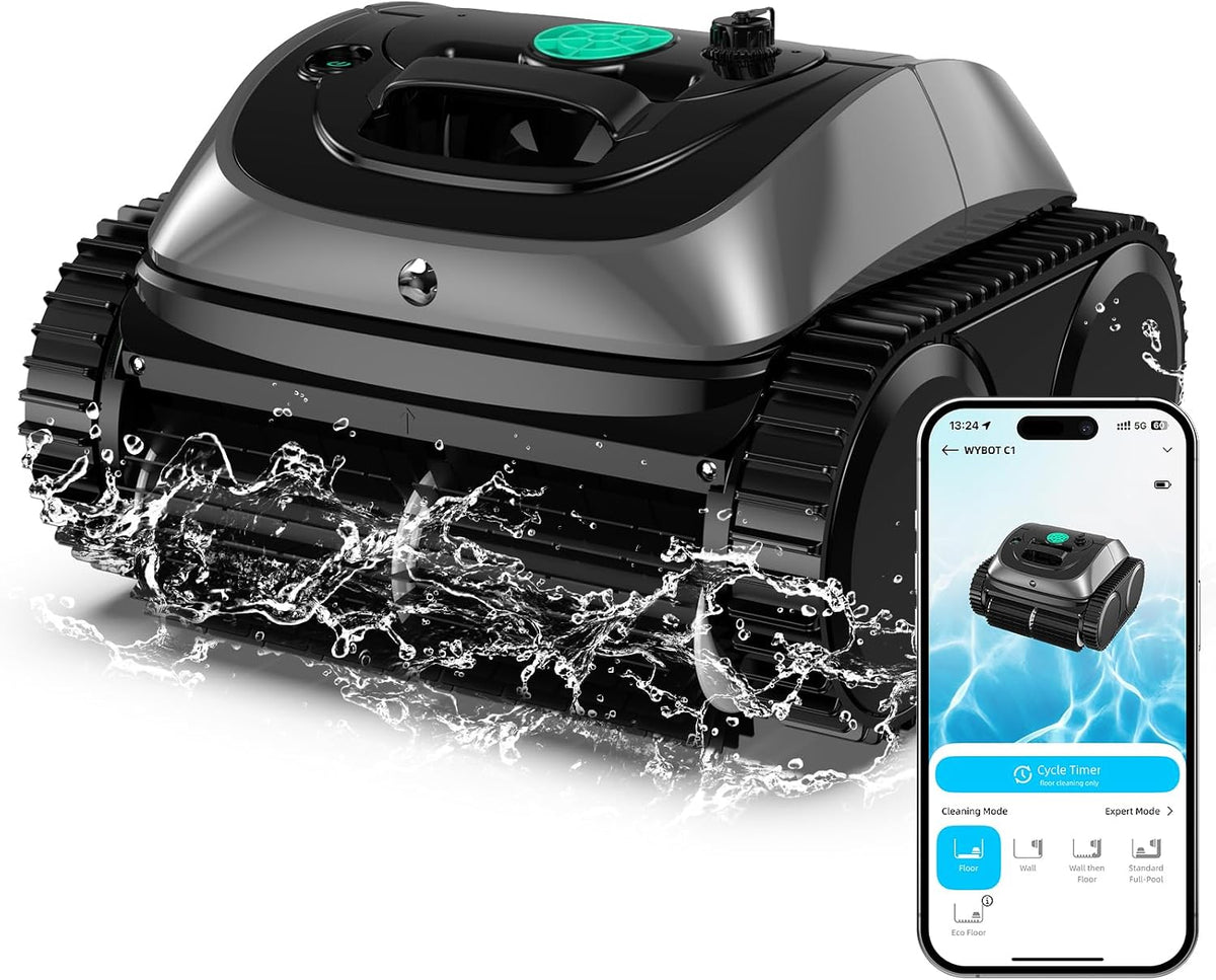 Poolroboter C1, Schwarz/Grau, WYBOT