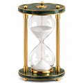 Dekorative Sanduhr 60 Minuten Grün Gold