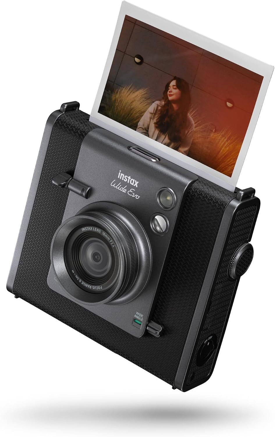 INSTAX Wide EVO EX D Sofortbildkameras, mit USB, Schwarz/Silber
