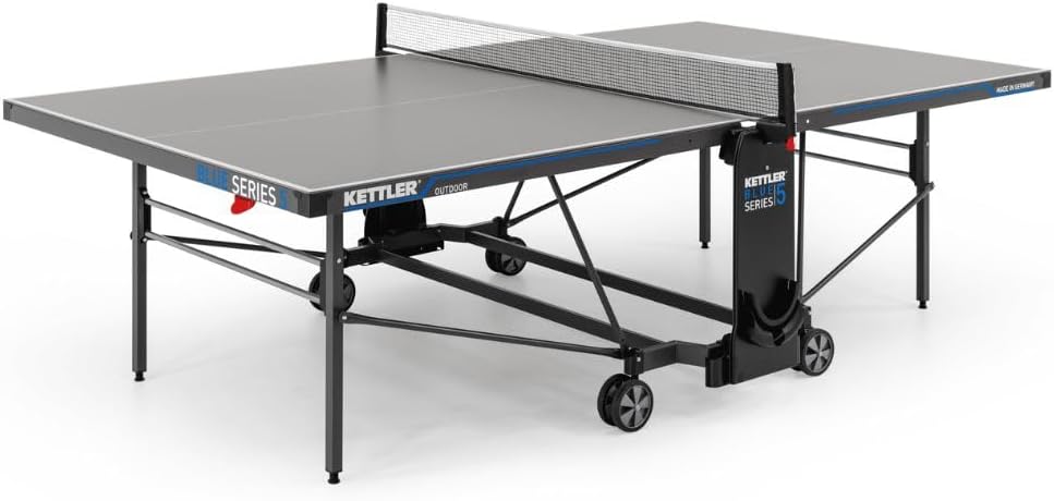 Tischtennis-Platten K5, 5 mm, klappbar, Schwarz/Grau, KETTLER