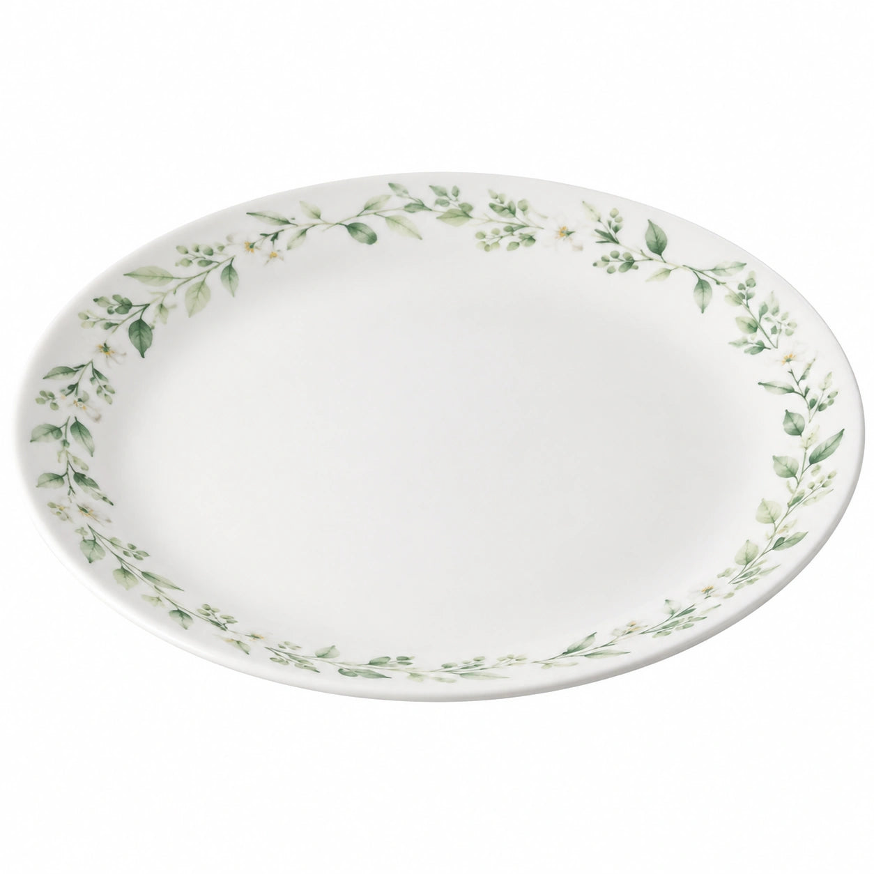 Runder Porzellanteller mit Blumenmuster 28cm