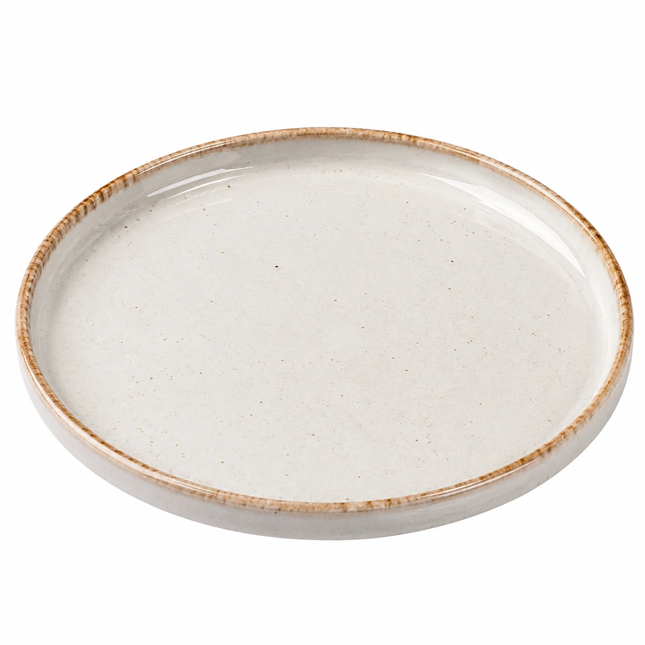 Runder Dessertteller 26cm Beige