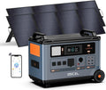 Raikon LiFePO4 Stromerzeuger, 6000 W, 200 W, 3600 Wh, für Camping, Schwarz/Grau/Orange