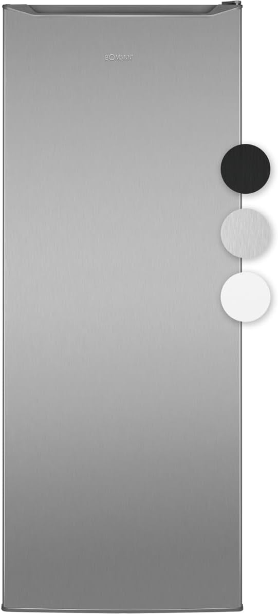 Getränkekühlschrank, 242 L, 39 dB, 0 °C, verstellbar, mit Stauraum, Silber, Bomann