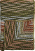 Tischdecken, 150 × 200 cm, Olivgrün/Orange/Beige/Grau, RØROS TWEED