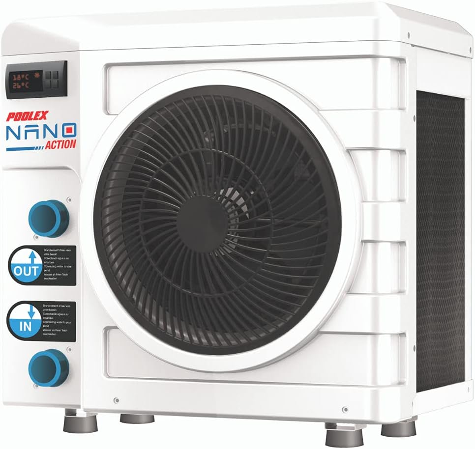 Aufstellpool PC-Nano-A3, 600 W, 21 m³, Weiß/Schwarz, NETSPA