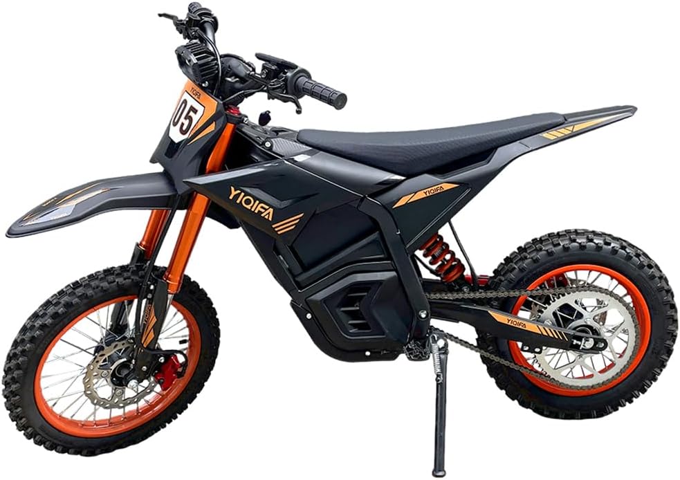 flowgoer jugendlich-14 Elektrofahrzeuge, 48 V, 20.8 Ah, 14 Zoll, bürstenlos, Schwarz/Orange