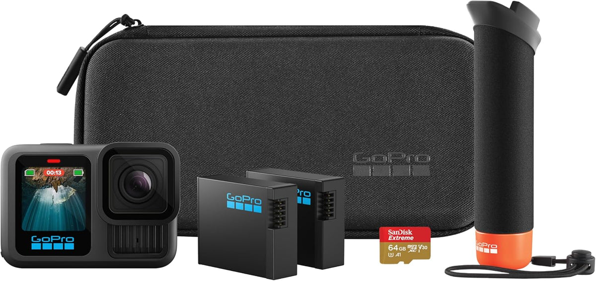 GoPro HERO13 Zubehör-Sets, 64 GB, Schwarz/Orange