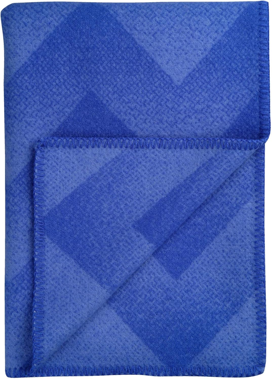 RØROS TWEED Lynild Kuscheldecke, 135 × 200 cm, Blau