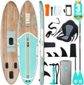 niphean Boards, 320 cm, 200 kg, Holzoptik/Türkis/Schwarz