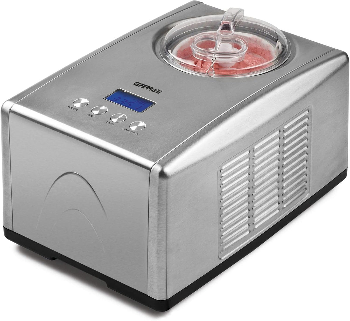 Unold G3 Speiseeisbereiter, 1,5 L, 150 W, aus Edelstahl und Stahl, mit Timer, verstellbar, Silber