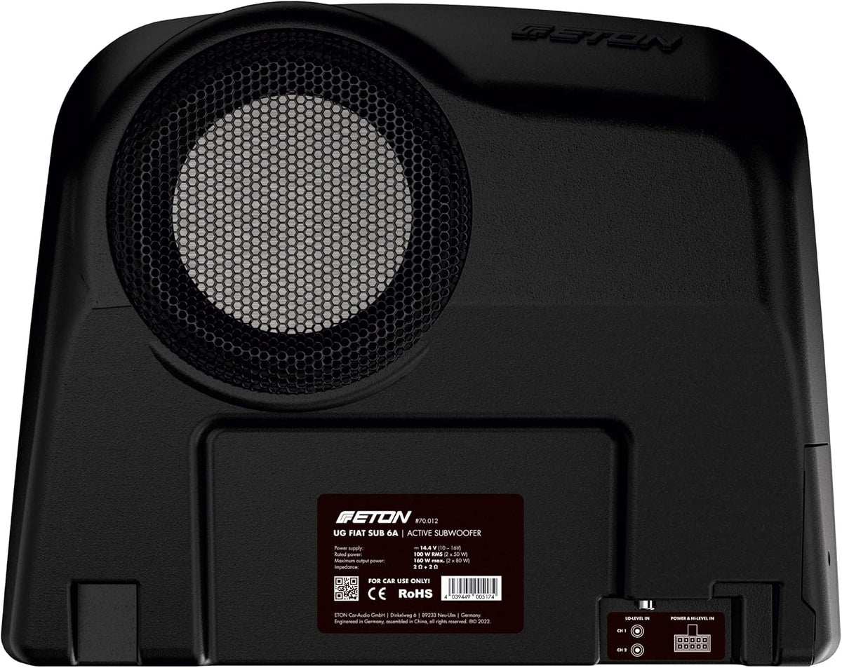 Subwoofer UG FIAT SUB 6A, 15 cm, Schwarz, ETON