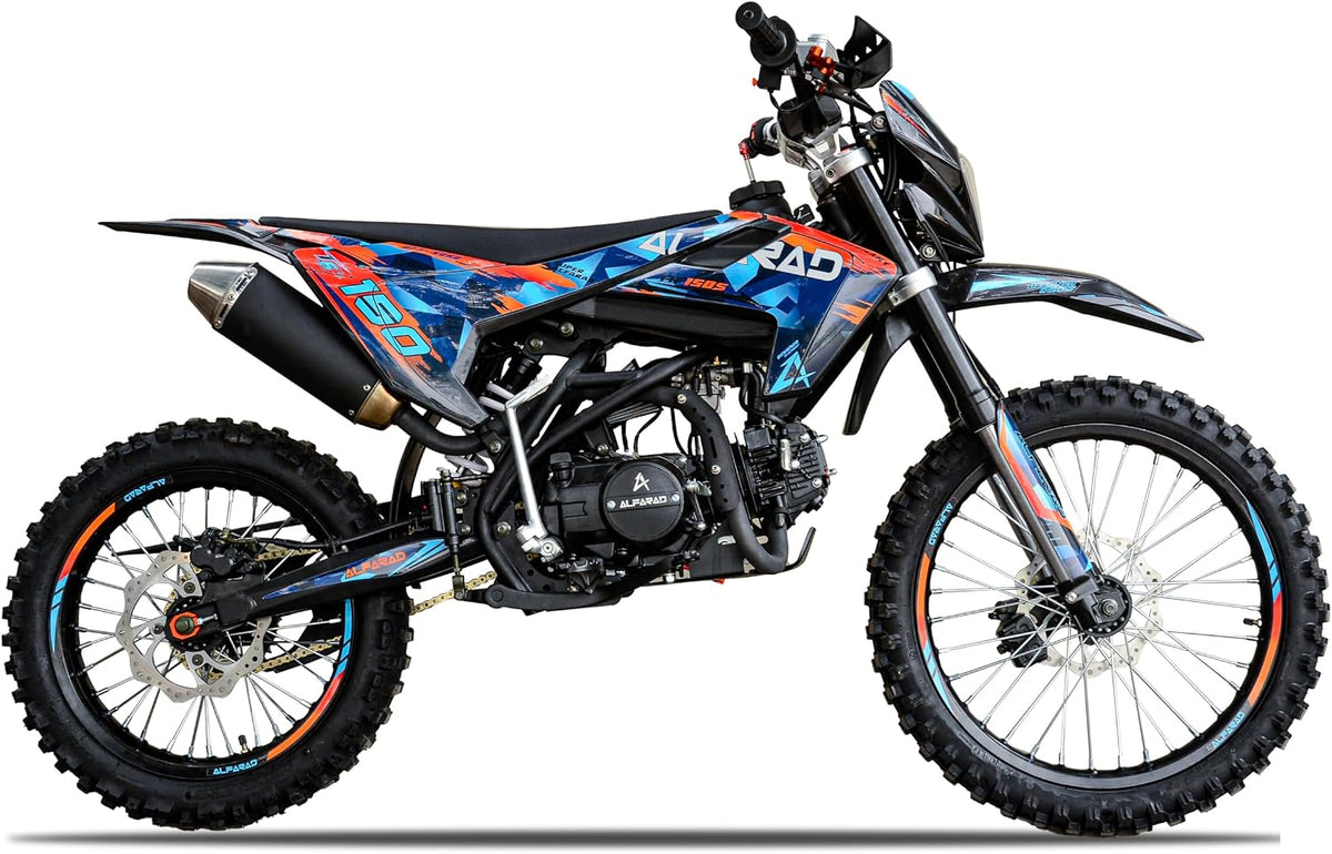 Alfarad T6 E-Bike, 16 Zoll, Schwarz/Blau/Orange