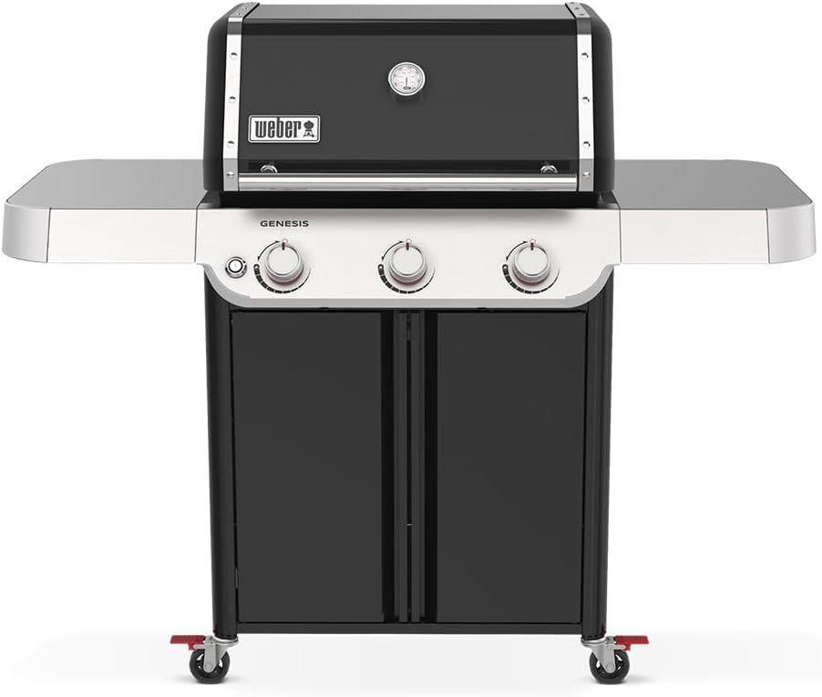 Weber E-315 Erdgasgrills, Schwarz/Silber