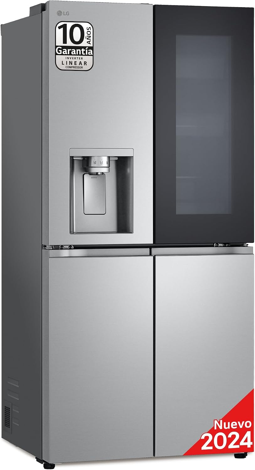 LG GMG861MBAE Kühlschrank, 508 L, NoFrost, mit WLAN, Silber/Schwarz