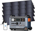 TerraVolt LiFePO4-Akku Stromerzeuger, 6000 W, 3600 Wh, verstellbar, mit App-Steuerung, für Camping, Schwarz/Orange