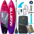 Bluefin SUP Paddleboard Premium Aufblasbare Boards, wasserdicht, Pink/Blau/Schwarz