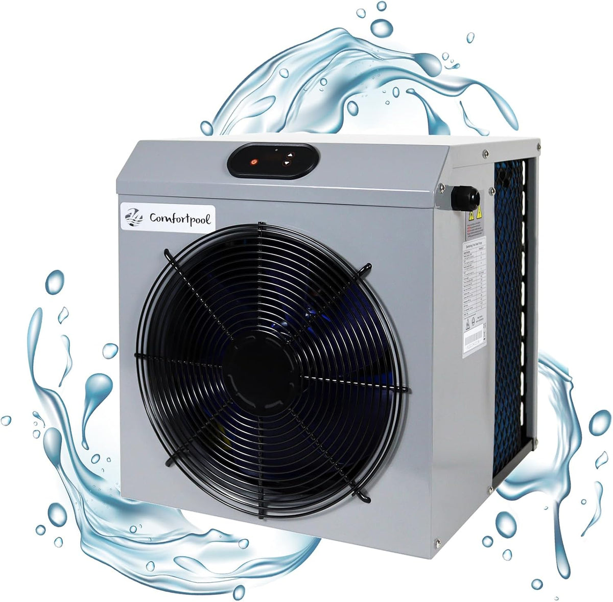 Heizpumpen, 3,3 kW, Grau/Schwarz, Comfortpool