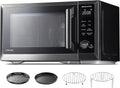 TOSHIBA cu.ft/30QT Backofen, 1000 W, Schwarz/Silber