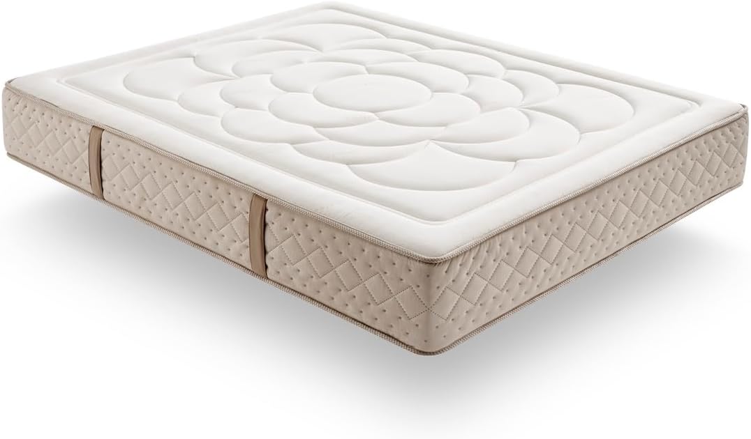 Sofa, 200 × 200 cm, 30 cm, Weiß/Beige, Simpur Low Cost