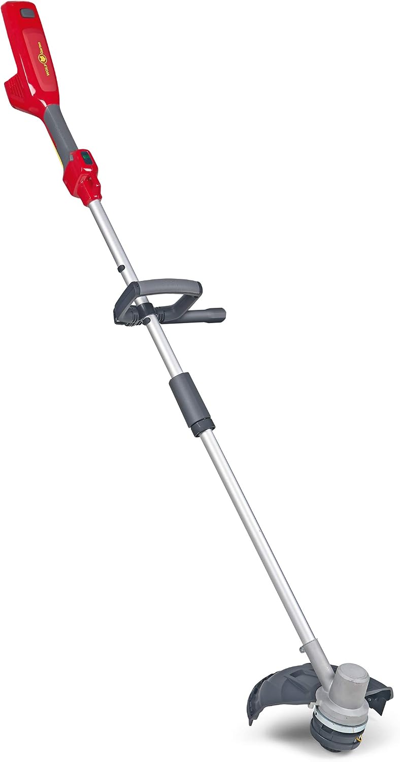 Rasentrimmer, 23 CM, verstellbar, für den Garten, Rot/Silber, WOLF Garten