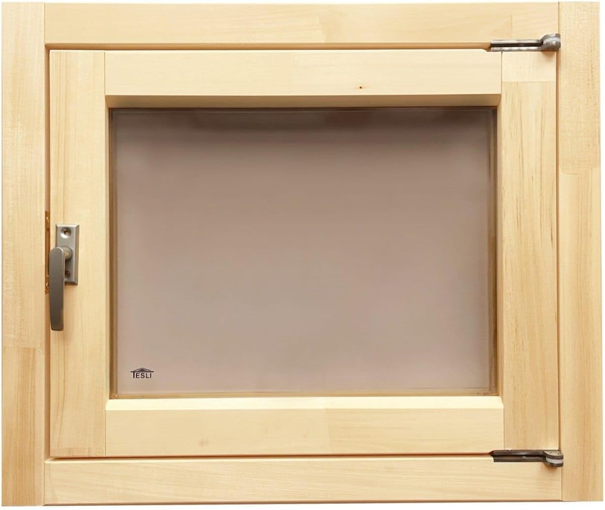 Sotra Sauna, 500 × 600 mm, aus Glas, Holz/Bronze