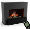 GLOW FIRE Elektrokamin, 110 × 90 × 45 cm, mit LED, mit Fernbedienung, Schwarz