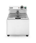 HENDI Fritteuse Mastercook Fritteusen, 8 L, 3500 W, 230 V, aus Edelstahl und Stahl, Silber