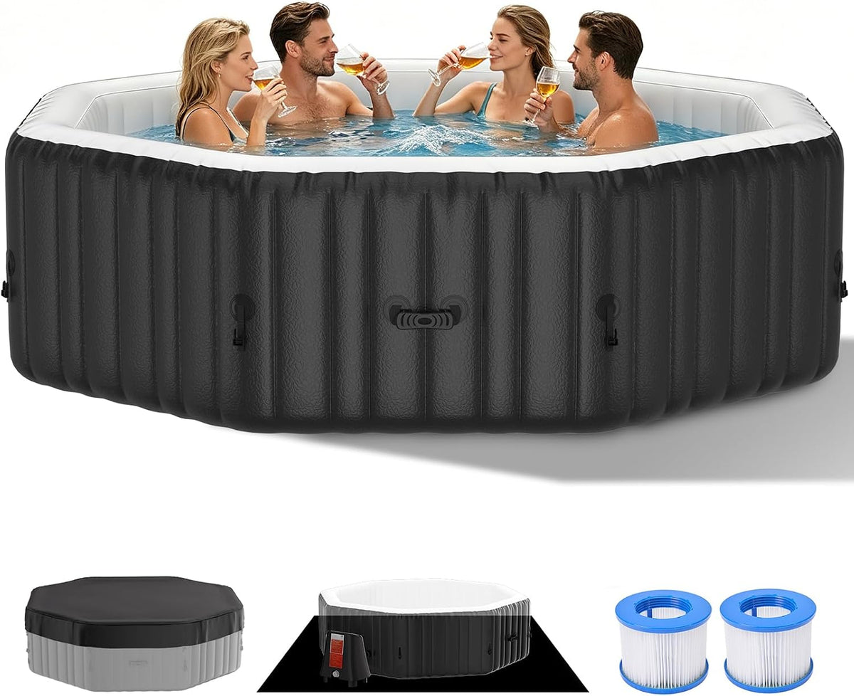 Meulbaty Whirlpool, wasserdicht, Schwarz/Weiß