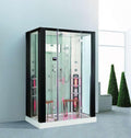 Wellness Point Stromerzeuger, 145 × 90 cm, 3 kW, mit LED, verstellbar, Schwarz/Transparent
