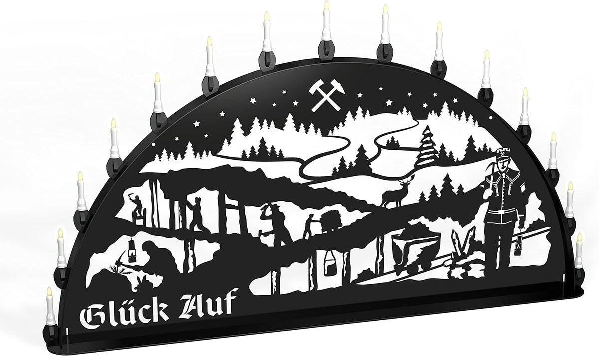 Schwibbo Zierschmuck, aus Metall, Schwarz/Weiß