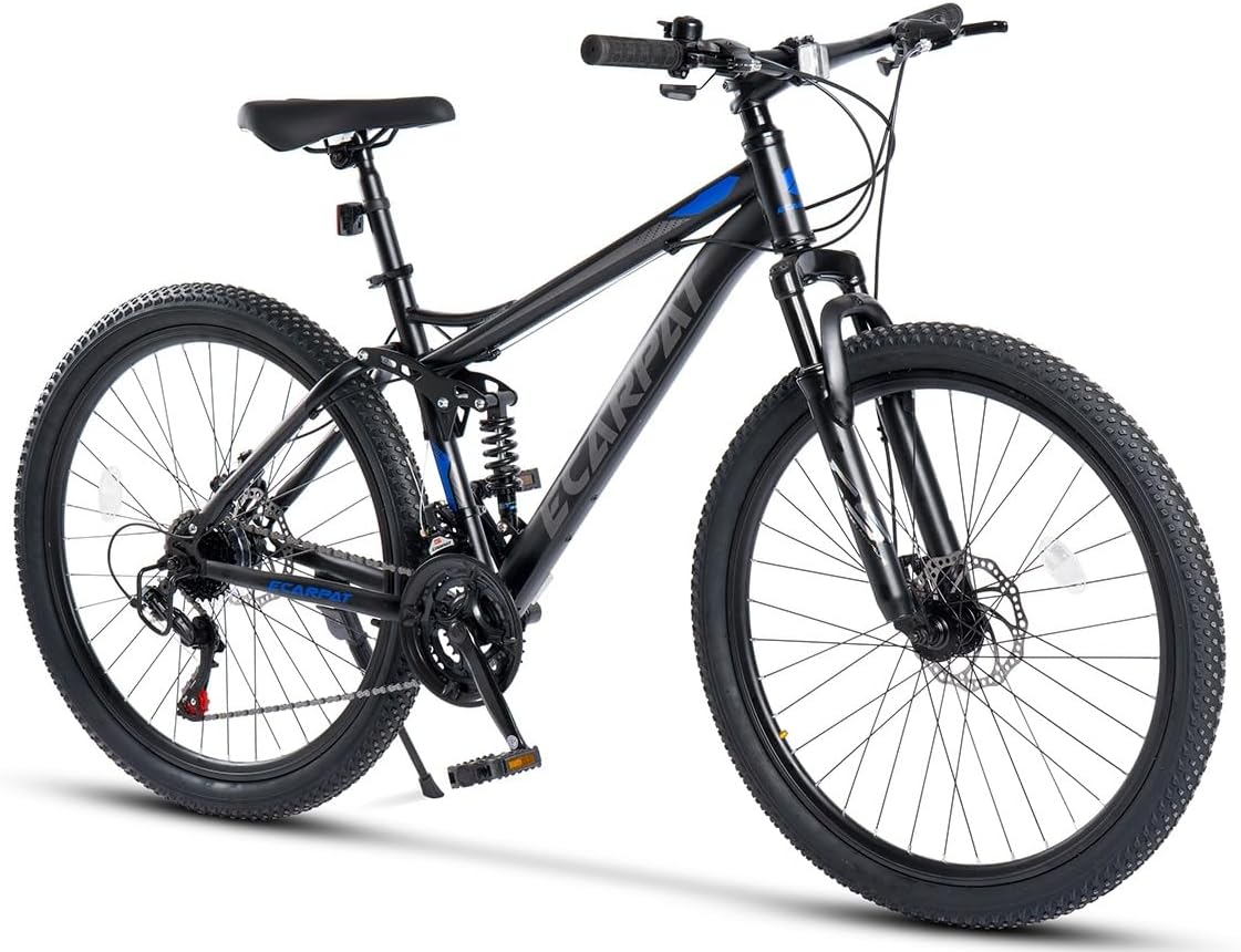 PVY Mountainbikes, 160–175 cm, 27,5 Zoll, Schwarz/Blau