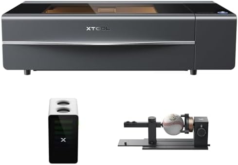 xTool P2S Gravurwerkzeug, 55 W, mit 3D-LiDAR, Schwarz