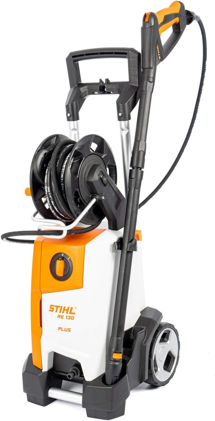 Stihl Hochdruckreiniger, 135 bar, verstellbar, bürstenlos, Weiß/Schwarz/Orange, aus Aluminium
