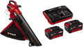 Einhell Professional Akku Laubsauger, 45 L, 36 V, 3,0 Ah, höhenverstellbar, mit LED, bürstenlos, Rot/Schwarz
