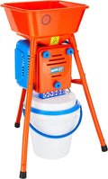 Novital Elektrische Getreidemühlen, 580 W, aus Metall, Orange/Blau/Weiß