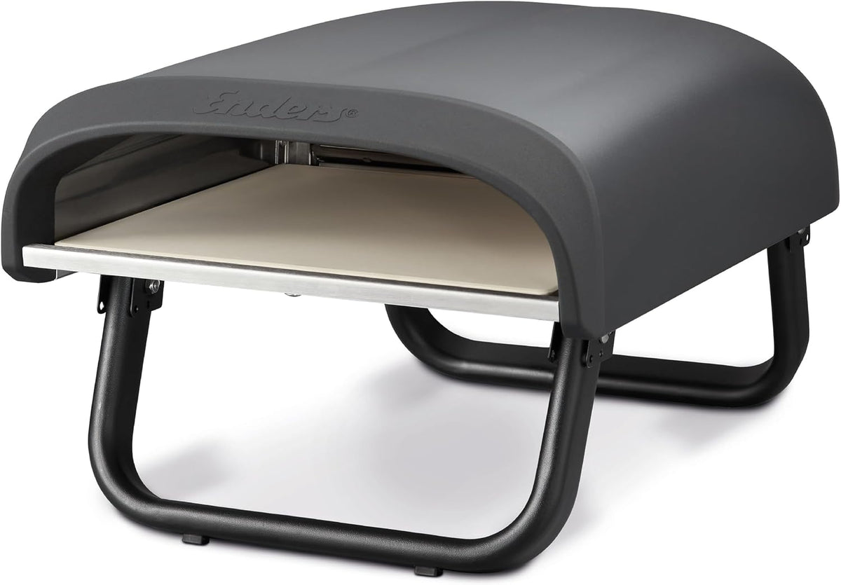 Enders Pizzaofen, 4 kW, aus Edelstahl und Stahl, Schwarz/Grau