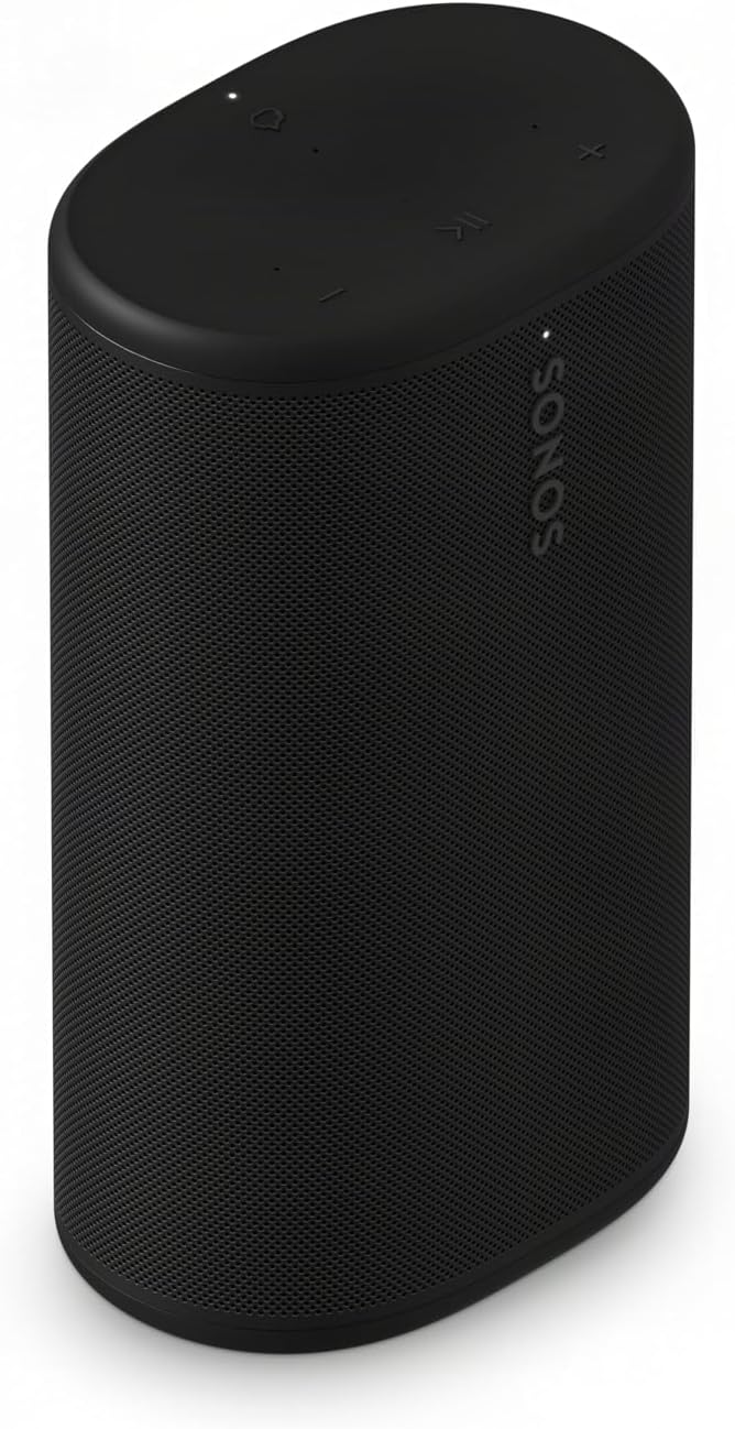 Tragbare Bluetooth-Lautsprecher Play Neu Leistungsstark, wasserdicht, mit WLAN, kabellos, Schwarz, Sonos