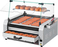 VEVOR Hot Dog-Maschinen, 2400 W, aus Edelstahl und Stahl, Silber