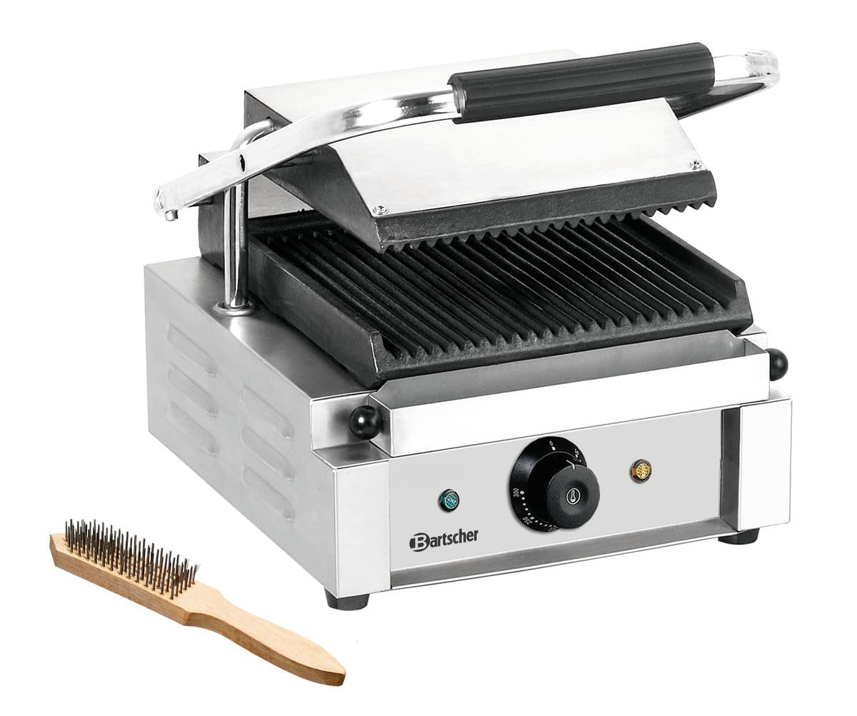 Bartscher Elektrogrills, 1,8 kW, 230 V, aus Edelstahl und Stahl, Silbergrau