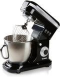 DOMO DO1023KR Küchenmaschine, 6 l, 1200 W, für die Küche, Schwarz/Silber